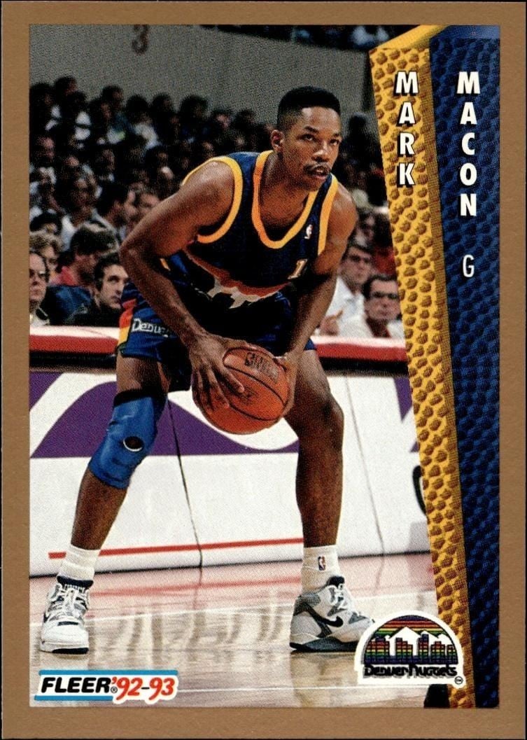 Mark Macon 1992 Fleer Mark Macon #59 basketball trading card front