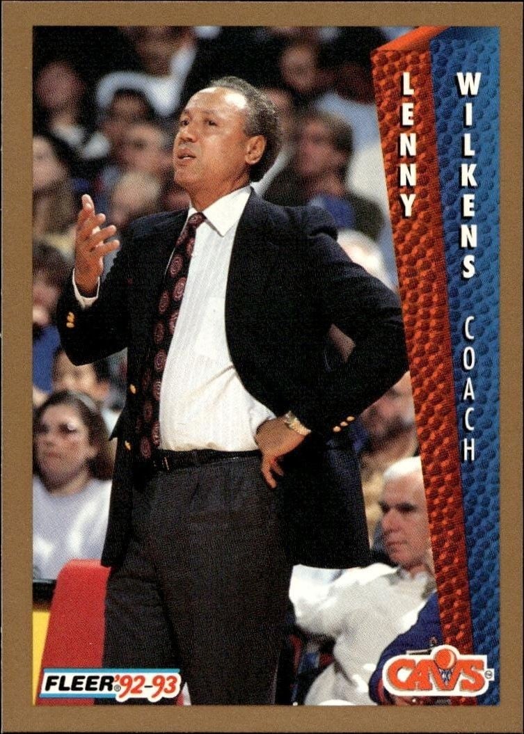 Lenny Wilkens 1992 Fleer Lenny Wilkens #45 basketball trading card front