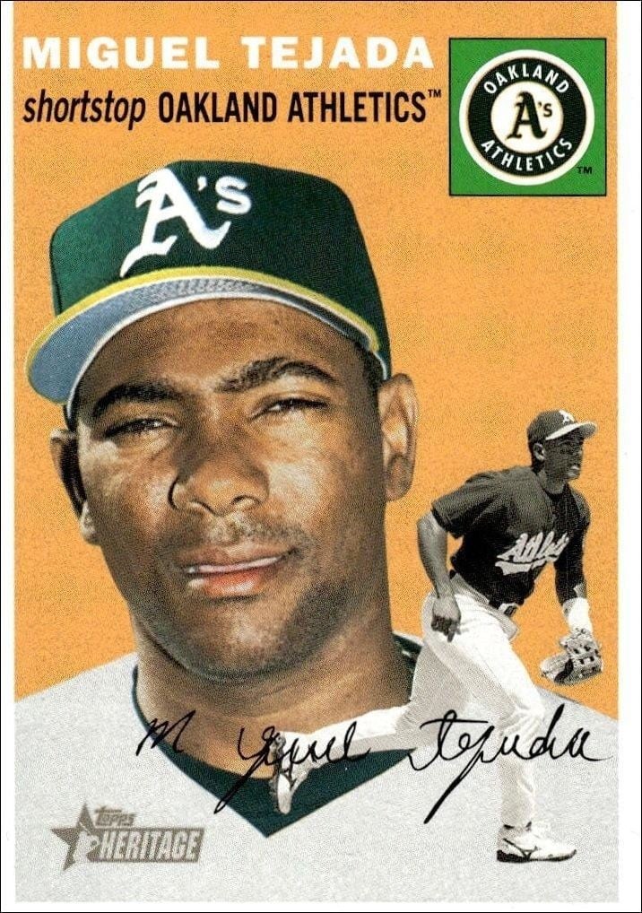 2003 Topps Heritage Miguel Tejada #260 trading card