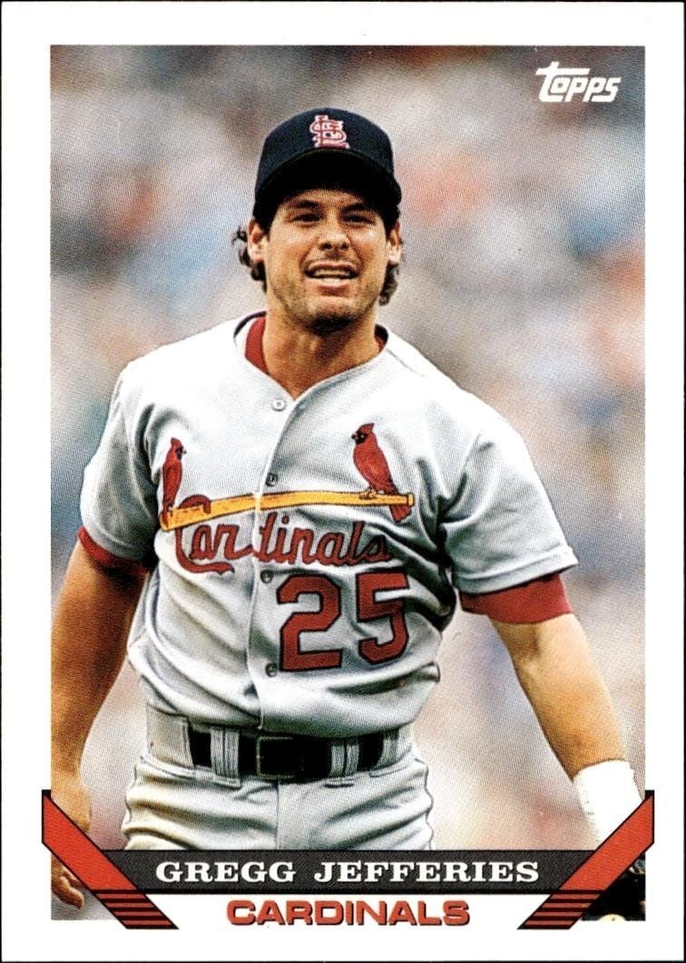 1993 Topps Traded Gregg Jefferies #122T trading card