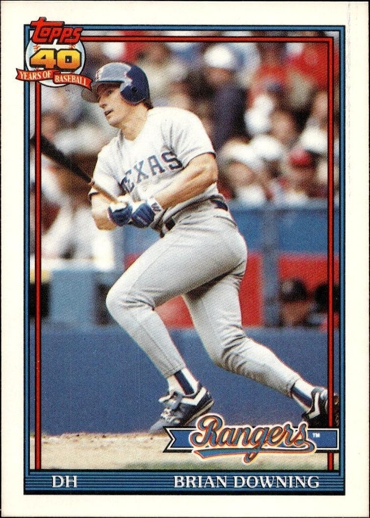 1991 Topps Traded Brian Downing #33T trading card