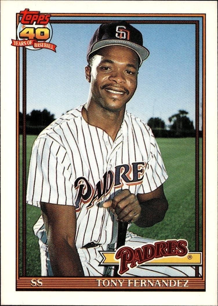 1991 Topps Traded Tony Fernandez #41T trading card
