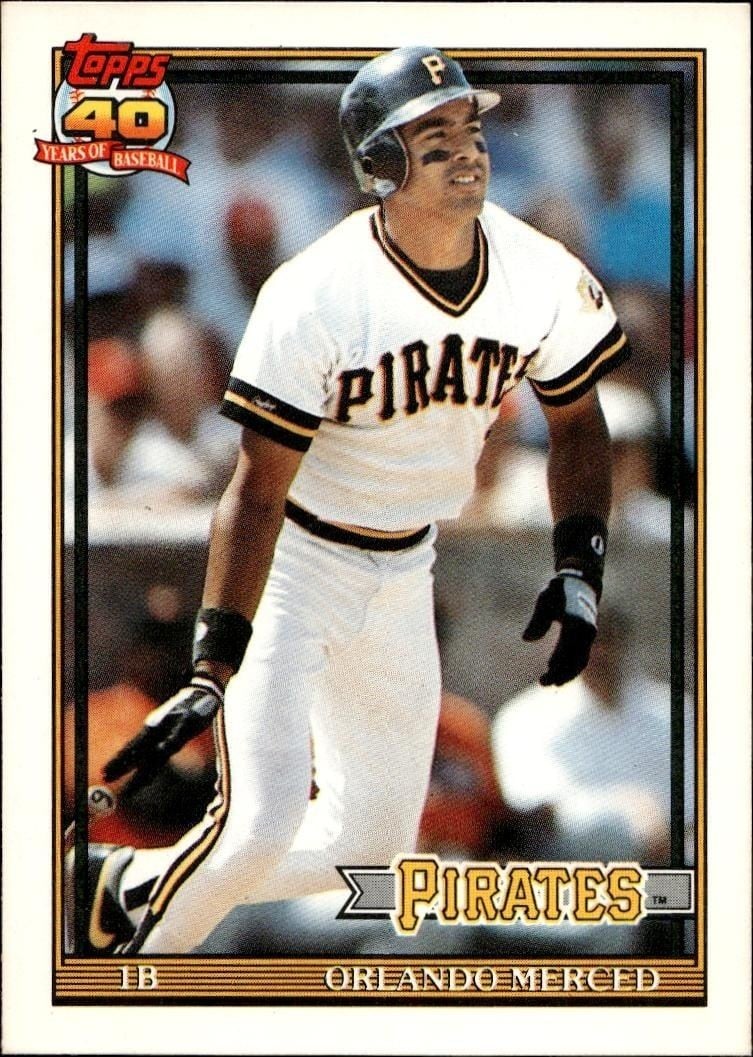 1991 Topps Traded Orlando Merced #81T trading card