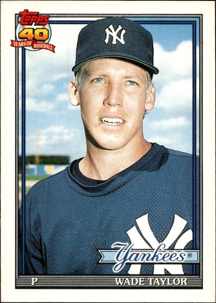 1991 Topps Traded Wade Taylor #117T trading card