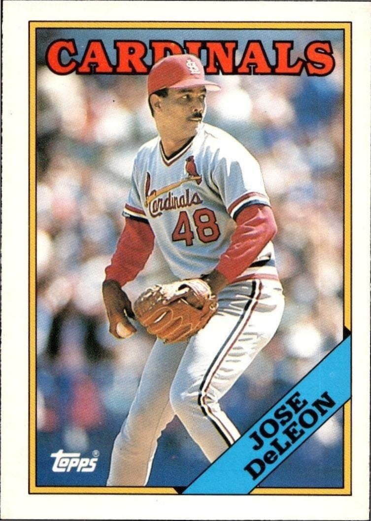 Jose DeLeon 1988 Topps Traded Jose DeLeon #34T baseball trading card front