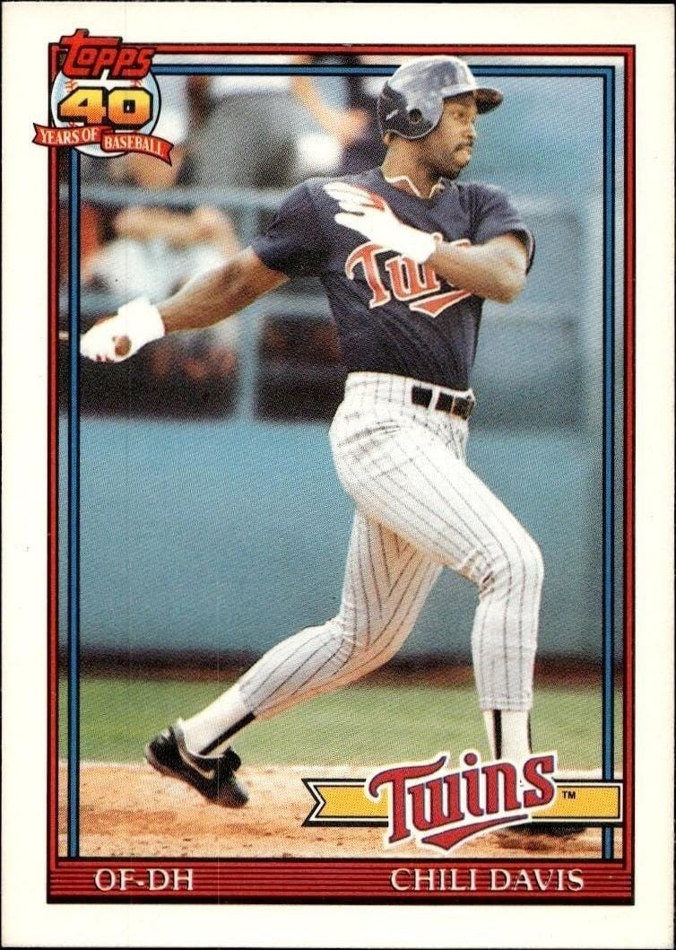 1991 Topps Traded Chili Davis #27T trading card
