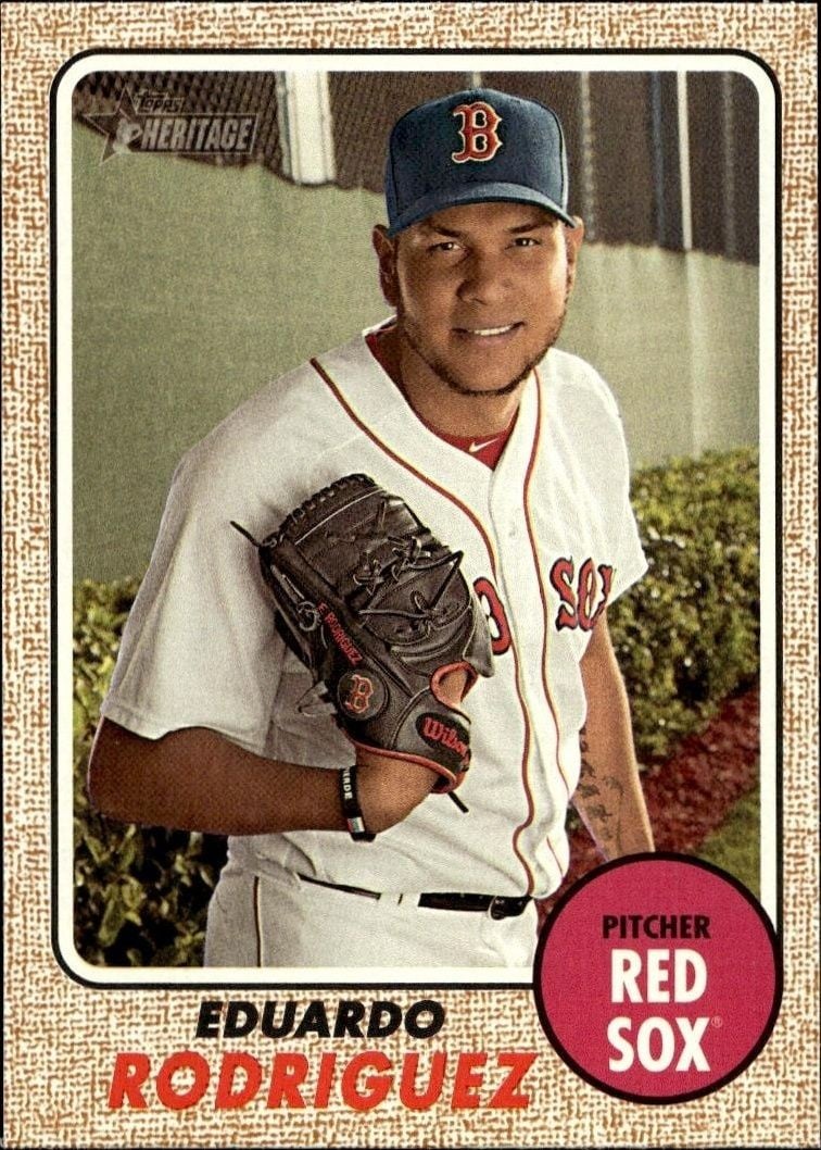 2017 Topps Heritage High Number Eduardo Rodriguez #522 trading card