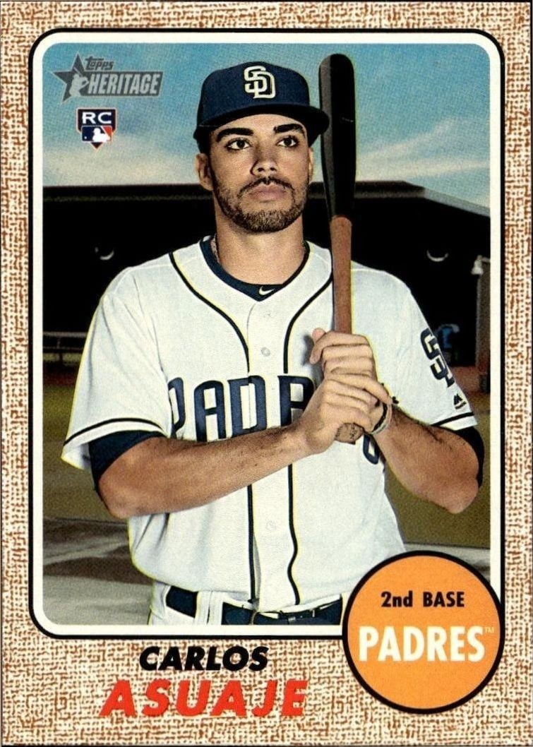 2017 Topps Heritage High Number Carlos Asuaje #520 trading card