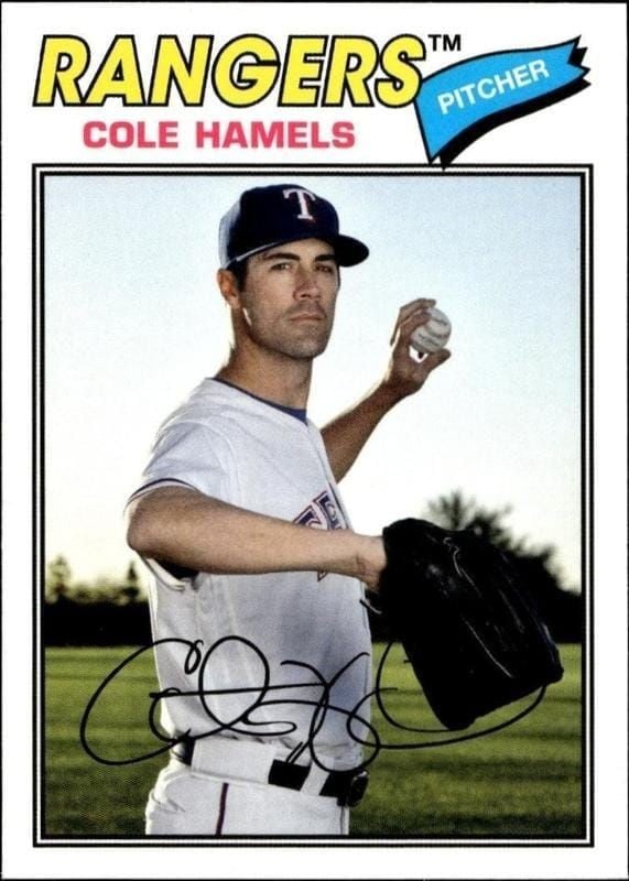 2018 Topps Archives Cole Hamels #167 trading card