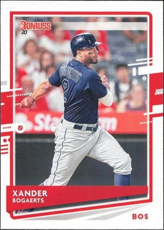 2020 Panini Donruss Xander Bogaerts #75 trading card