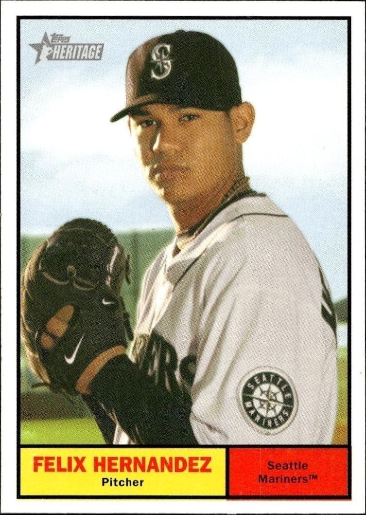 2010 Topps Heritage Felix Hernandez #293 trading card