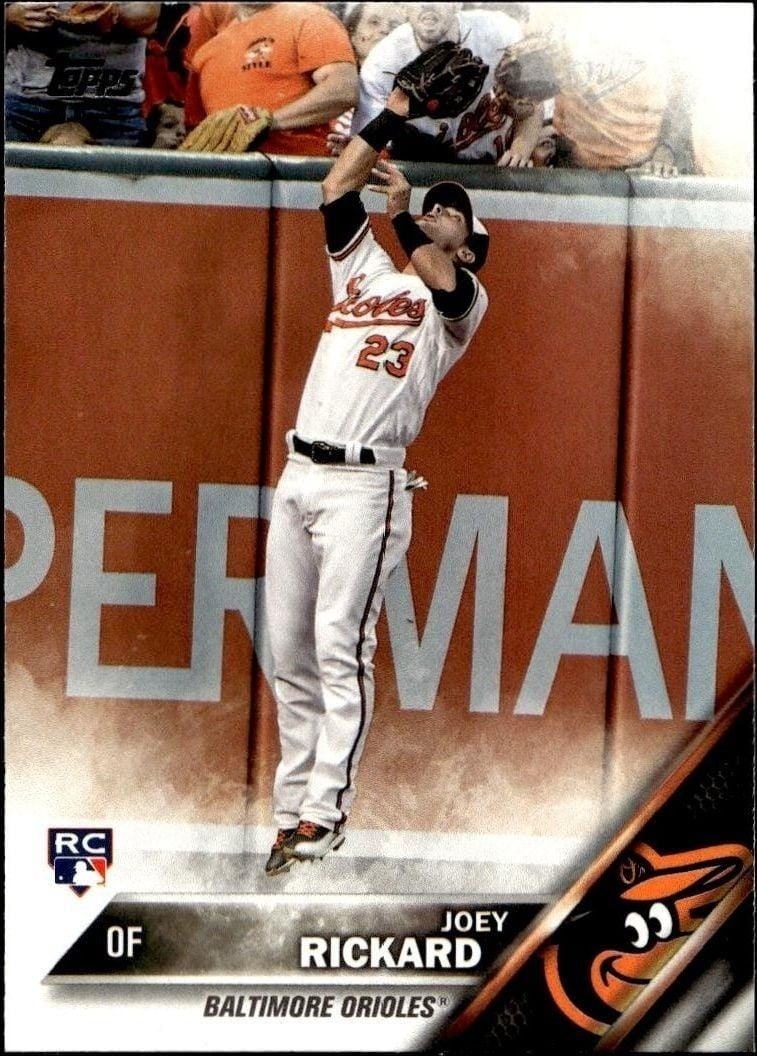 2016 Topps Update Series Joey Rickard #US105 trading card