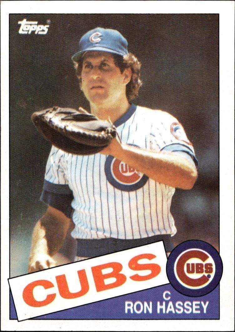 1985 Topps Ron Hassey #742 trading card