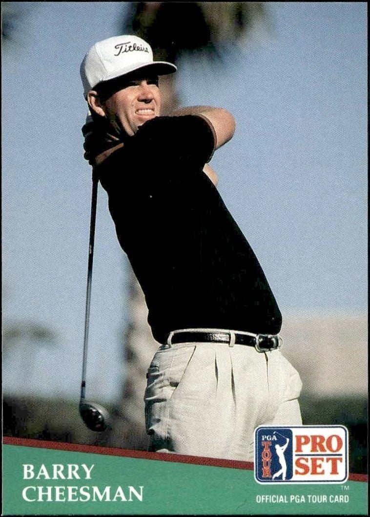 1991 Pro-Set PGA Tour Barry Cheesman #166 trading card