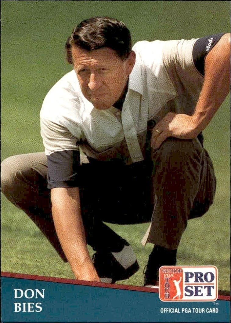1991 Pro Set Pga Tour Don Bies #211 golf trading card front