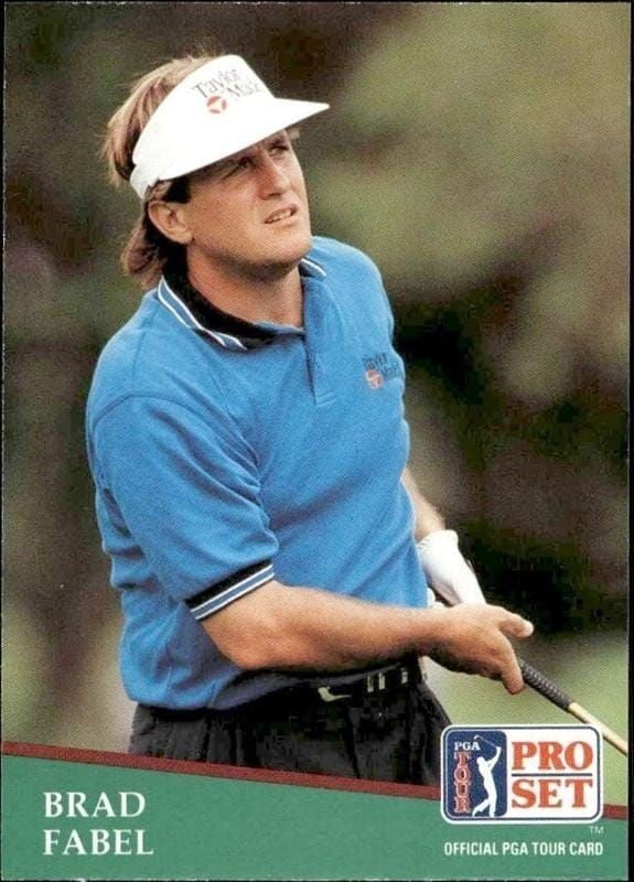 1991 Pro-Set PGA Tour Brad Fabel #131 trading card