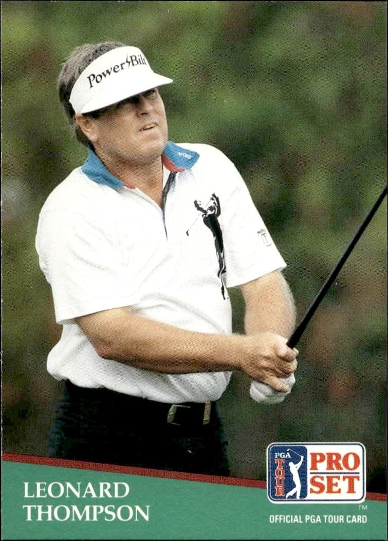 1991 Pro-Set PGA Tour Leonard Thompson #167 trading card