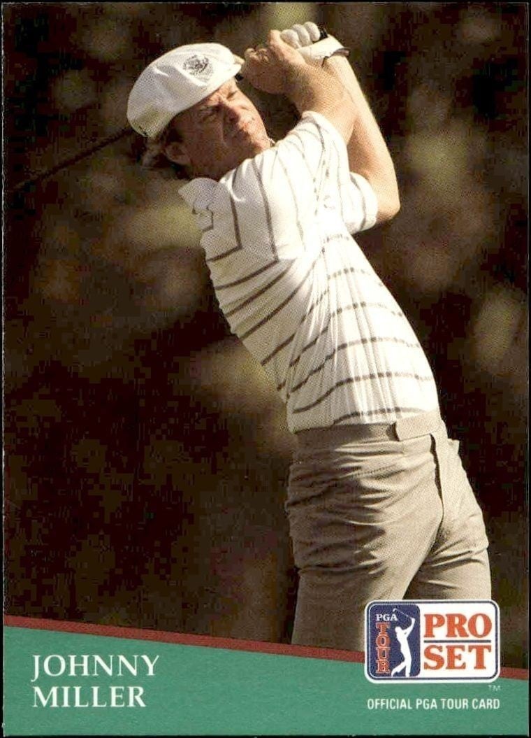 1991 Pro-Set PGA Tour Johnny Miller #268 trading card