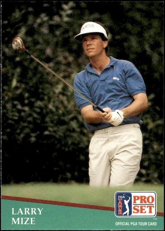 1991 Pro-Set PGA Tour Larry Mize #64 trading card