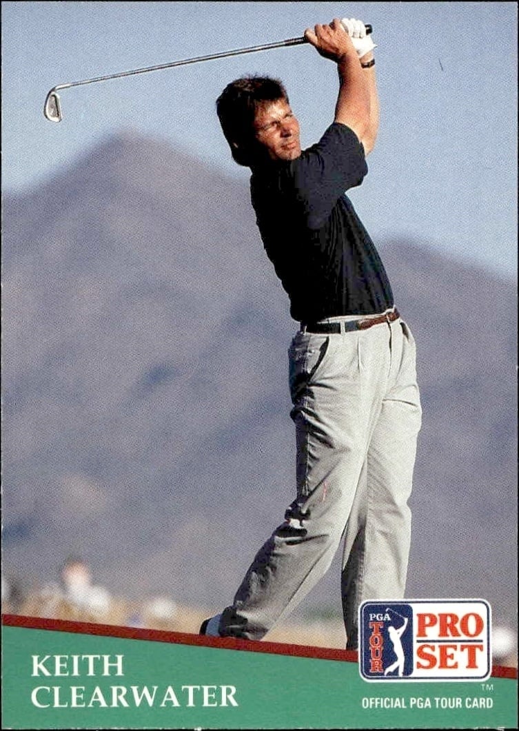 1991 Pro-Set PGA Tour Keith Clearwater #119 trading card