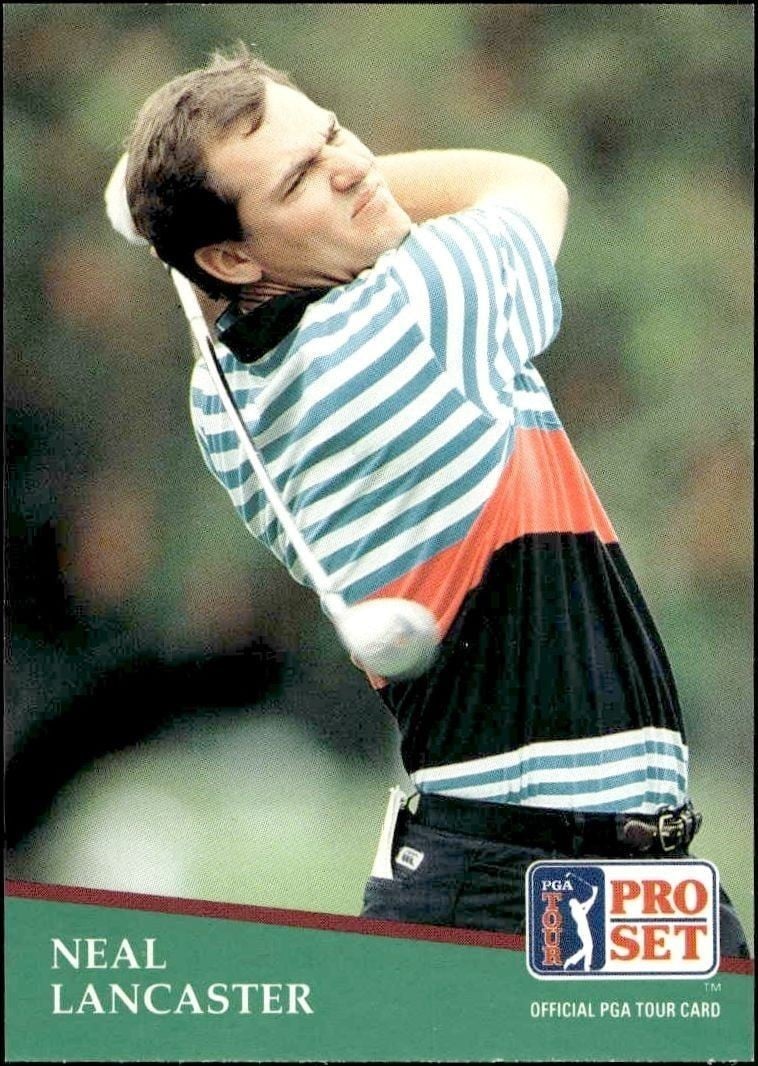 1991 Pro-Set PGA Tour Neal Lancaster #85 trading card