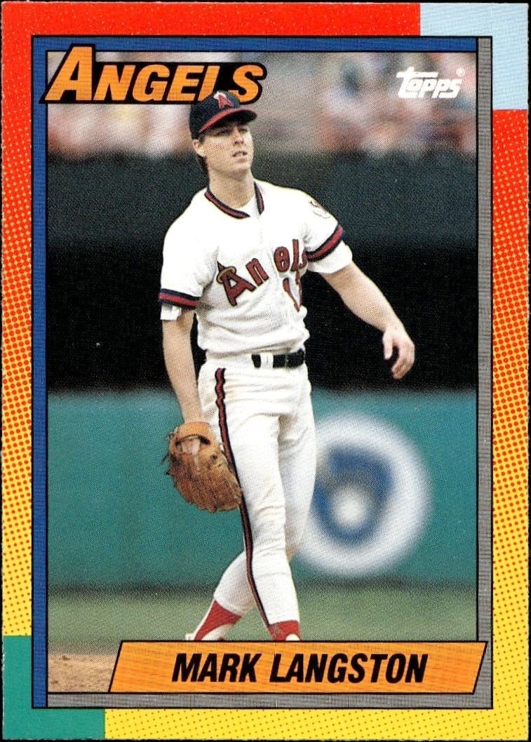 1990 Topps Traded Mark Langston #54T trading card