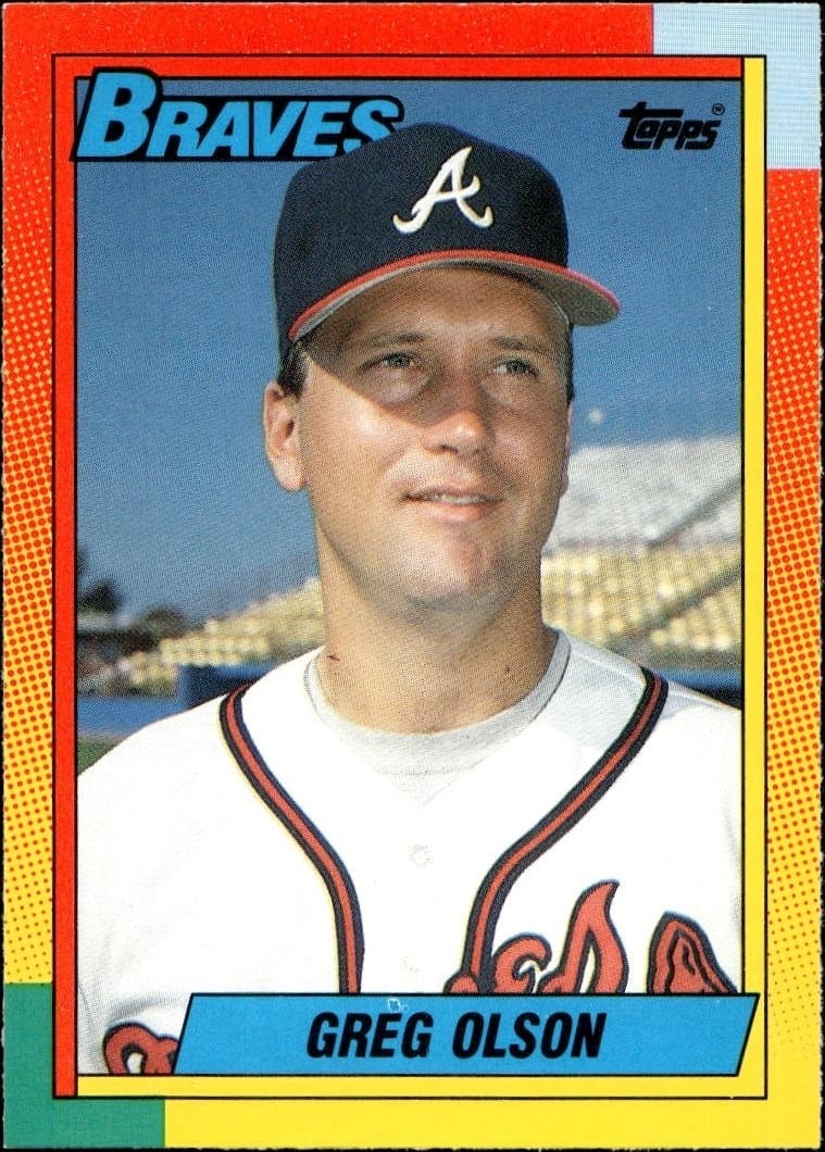 1990 Topps Traded Greg Olson #84T trading card