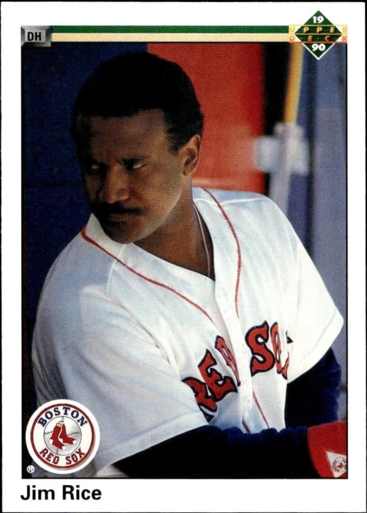 1990 Upper-Deck Low Number Jim Rice #373 trading card