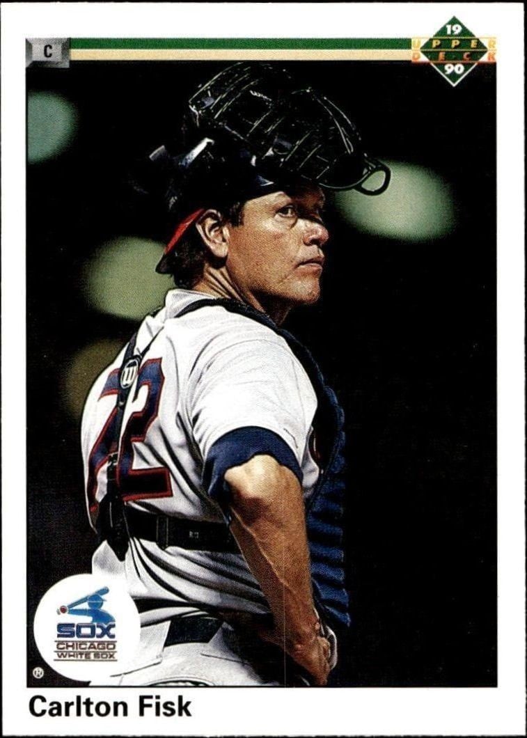 1990 Upper-Deck Low Number Carlton Fisk #367 trading card