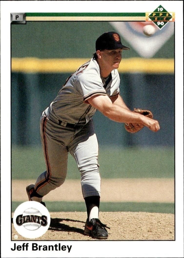 1990 Upper-Deck Low Number Jeff Brantley #358 trading card