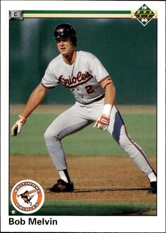 1990 Upper Deck Bob Melvin #644 baseball trading card front