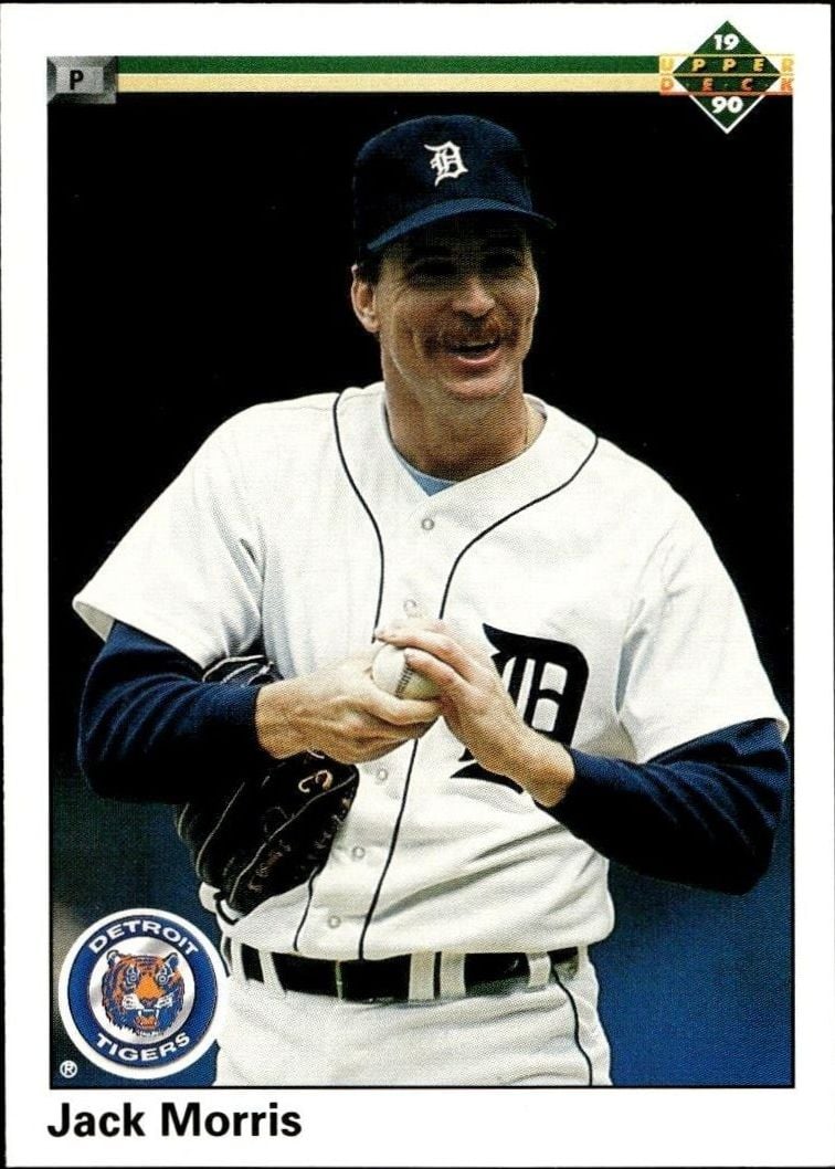 1990 Upper-Deck Low Number Jack Morris #573 trading card