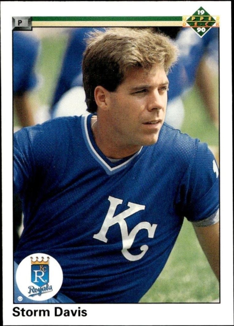 1990 Upper-Deck High Number Storm Davis #712 trading card