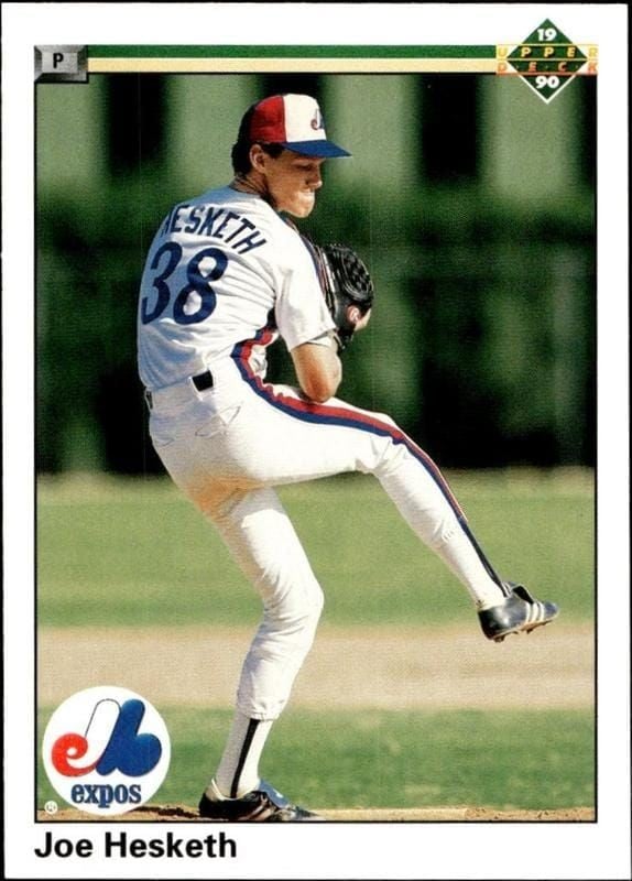 1990 Upper-Deck Low Number Joe Hesketh #512 trading card