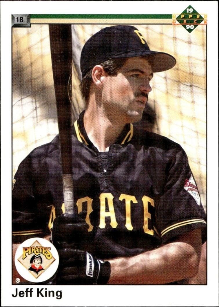 1990 Upper-Deck Low Number Jeff King #557 trading card
