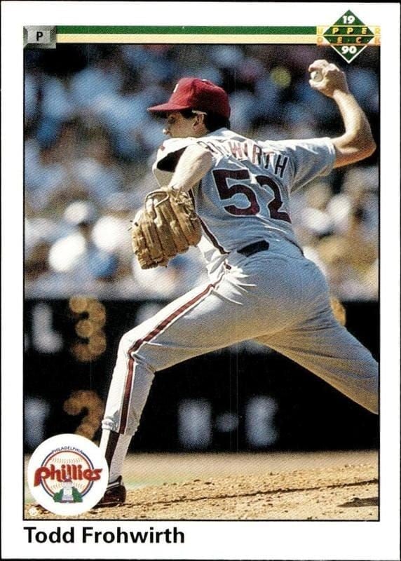 1990 Upper Deck Todd Frohwirth #443 baseball trading card front