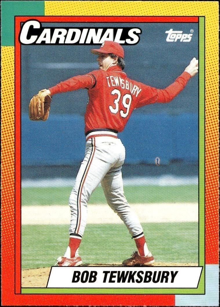 1990 Topps Traded Bob Tewksbury #122T trading card