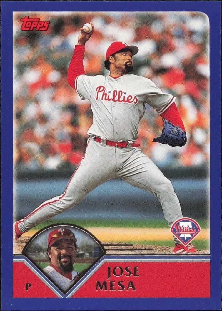 2003 Topps Series 1 Jose Mesa #165 trading card