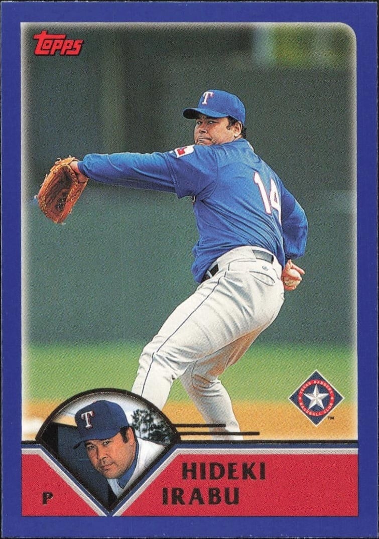 2003 Topps Series 1 Hideki Irabu #102 trading card