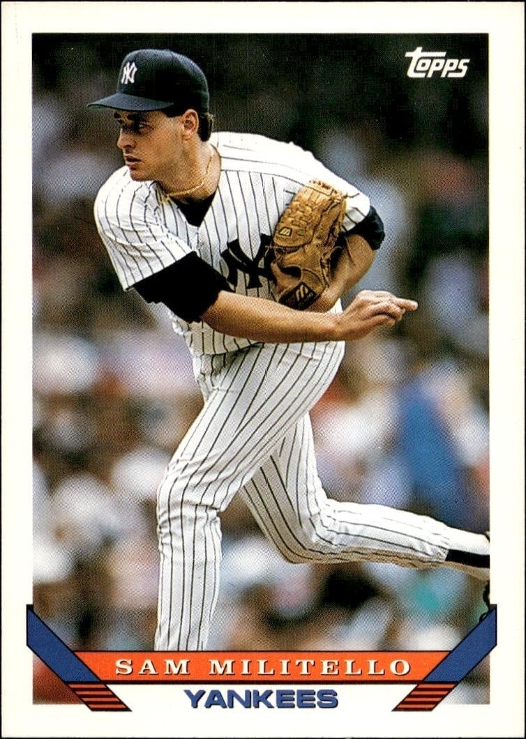 1993 Topps Series 2 Sam Militello #624 trading card