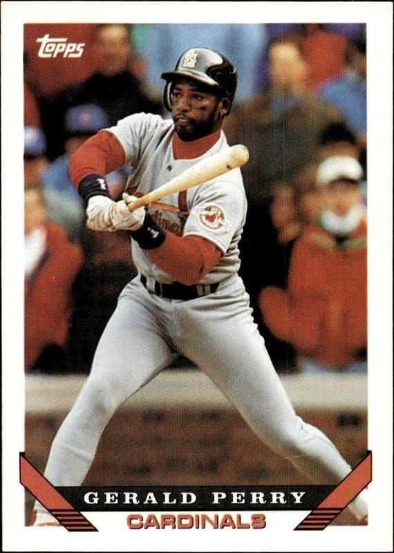 1993 Topps Series 2 Gerald Perry #597 trading card