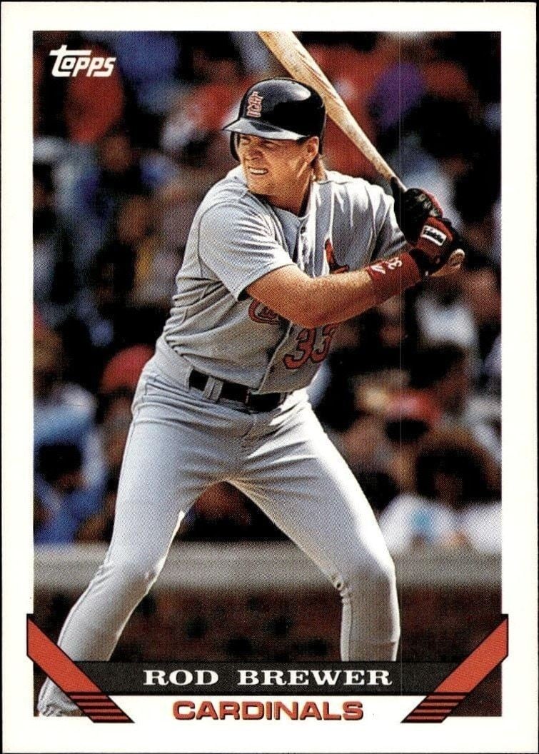 1993 Topps Series 2 Rod Brewer #566 trading card