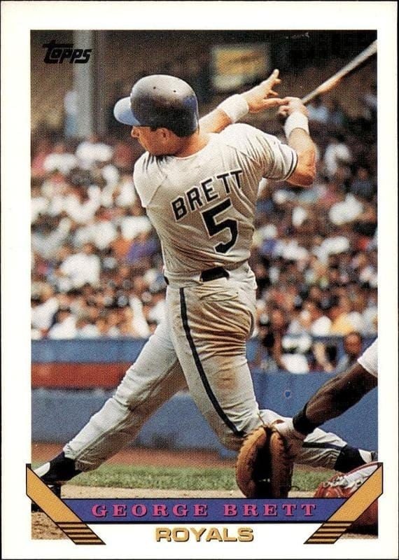 1993 Topps Series 2 George Brett #397 trading card