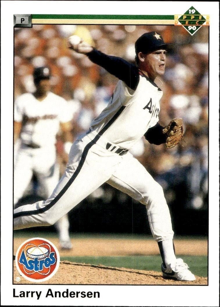 1990 Upper-Deck Low Number Larry Andersen #407 trading card