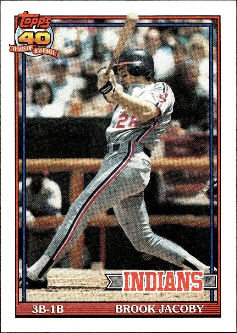 1991 Topps Brook Jacoby #47 trading card
