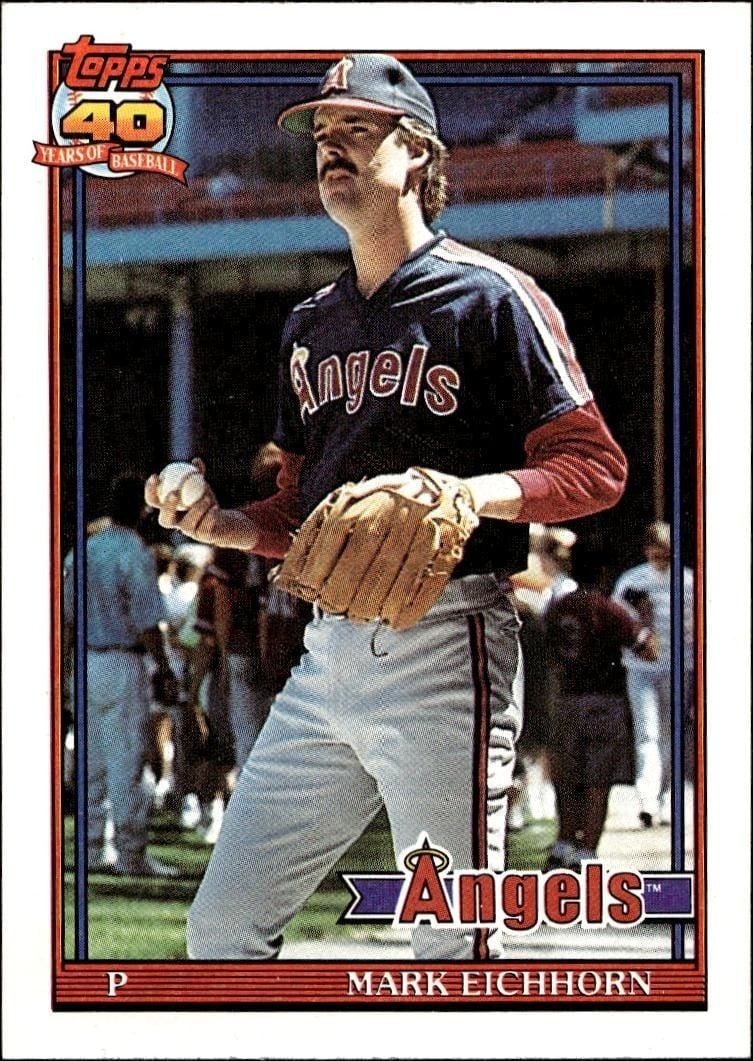 1991 Topps Mark Eichhorn #129 trading card
