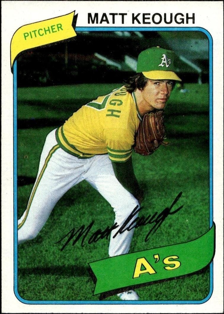 1980 Topps Matt Keough #134 trading card