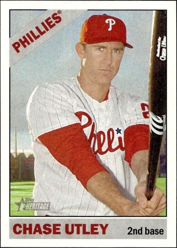 2015 Topps Heritage Chase Utley #170 trading card