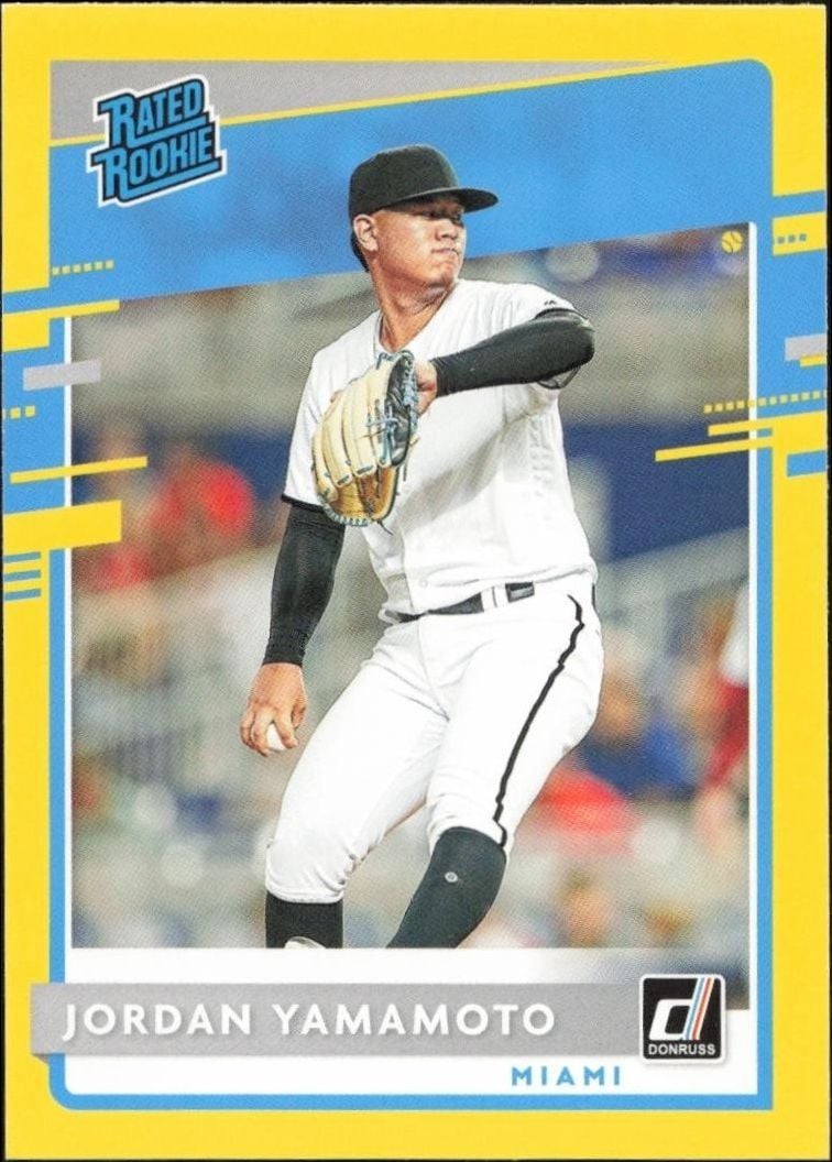 2020 Panini Donruss Jordan Yamamoto #35 trading card