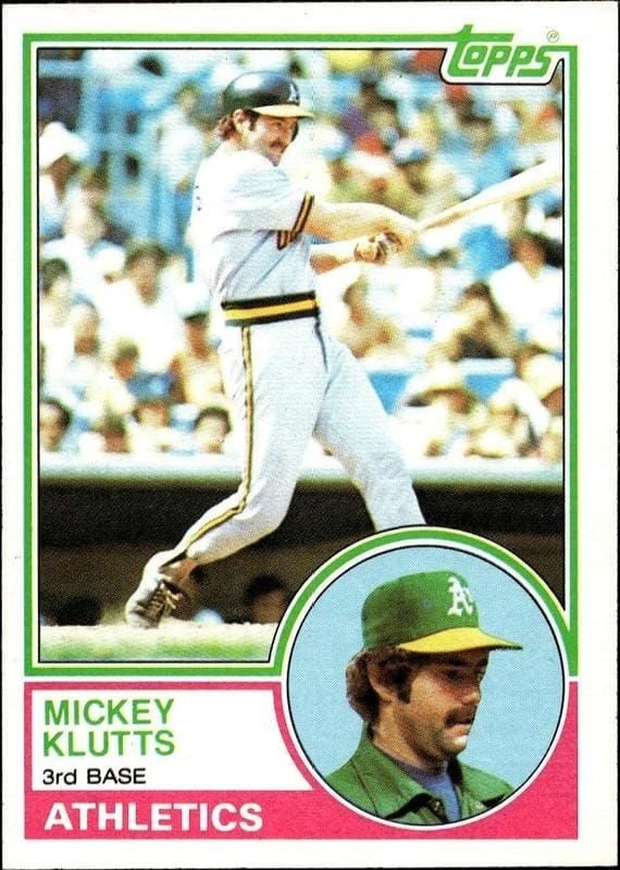 1983 Topps Mickey Klutts #571 trading card